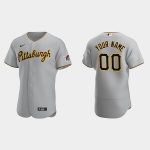 Pittsburgh Pirates Customized Gray Stitched Jersey