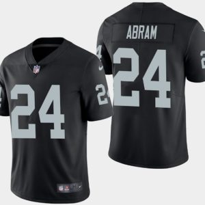 Oakland Raiders #24 Johnathan Abram Black Vapor Limited Stitched Jersey