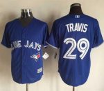 Blue Jays #29 Devon Travis Blue New Cool Base Stitched Jersey