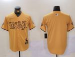 New Orleans Saints Blank Gold Cool Base Stitched Jersey