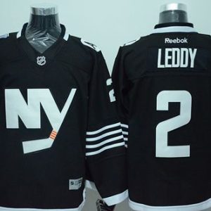 Islanders #2 Nick Leddy Black Alternate Stitched Jersey