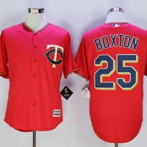 Twins #25 Byron Buxton Red New Cool Base Stitched Jersey