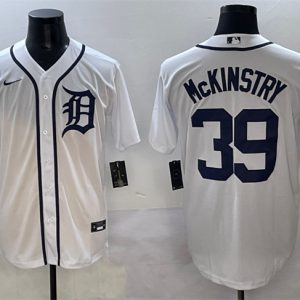 Detroit Tigers #39 Zach McKinstry White Cool Base Stitched Jersey
