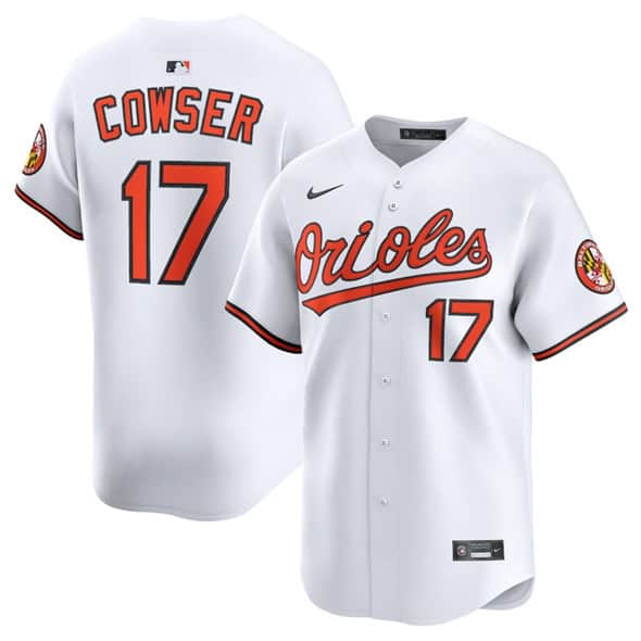 Baltimore Orioles #17 Colton Cowser White 2025 Home Limited Stitched Jersey