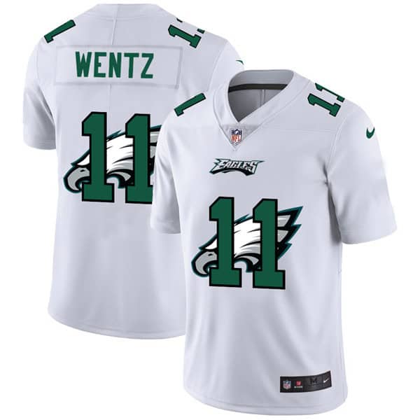 Philadelphia Eagles #11 Carson Wentz White Stitched Jersey