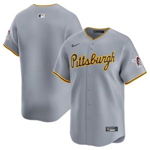 Pittsburgh Pirates Blank Gray Away Limited Stitched Jersey