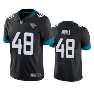 Jacksonville Jaguars #48 Chad Muma Black Vapor Untouchable Limited Stitched Jersey