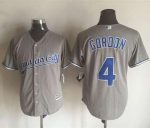 Royals #4 Alex Gordon New Grey Cool Base Stitched Jersey