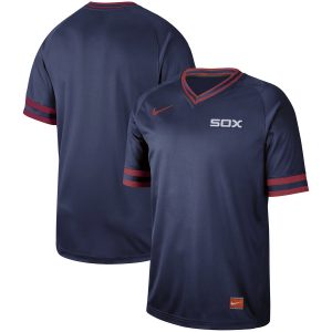 Chicago White Sox Blank Navy Cooperstown Collection Legend Stitched Jersey
