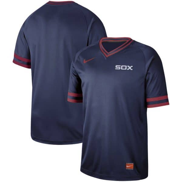 Chicago White Sox Blank Navy Cooperstown Collection Legend Stitched Jersey