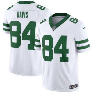 New York Jets #84 Corey Davis White 2023 F.U.S.E. Vapor Limited Throwback Stitched Jersey