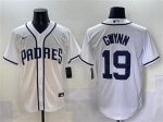 San Diego Padres #19 Tony Gwynn White Cool Base Stitched Jersey
