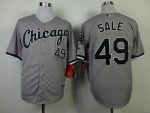 White Sox #49 Chris Sale Grey Cool Base Stitched Jerseys