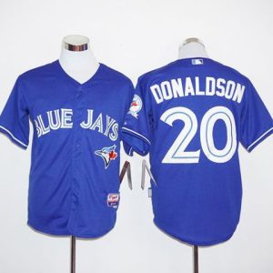 Blue Jays #20 Josh Donaldson Blue Alternate Cool Base Stitched Jersey