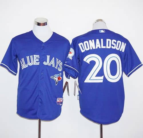 Blue Jays #20 Josh Donaldson Blue Alternate Cool Base Stitched Jersey