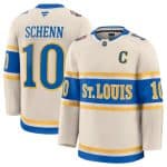 St. Louis Blues #10 Brayden Schenn Cream 2024-25 Winter Classic Stitched Jersey