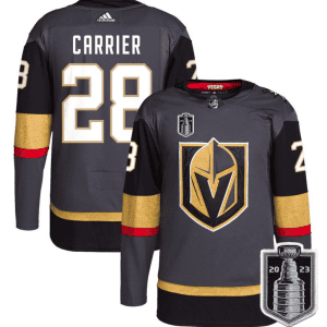 Vegas Golden Knights #28 William Carrier Gray 2023 Stanley Cup Final Stitched Jersey