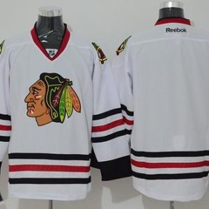 Blackhawks Blank Stitched White Jersey
