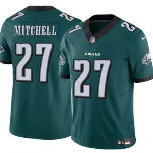 Philadelphia Eagles #27 Quinyon Mitchell Green 2024 New F.U.S.E. Vapor Untouchable Limited Stitched Jersey