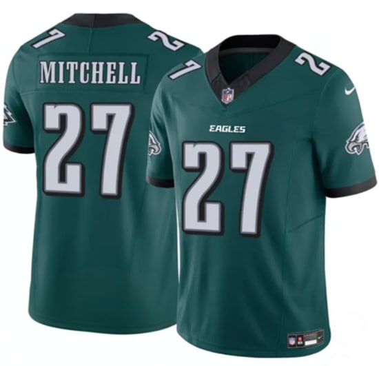 Philadelphia Eagles #27 Quinyon Mitchell Green 2024 New F.U.S.E. Vapor Untouchable Limited Stitched Jersey
