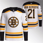 Boston Bruins #21 James Van Riemsdyk White Stitched Jersey