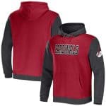 Arizona Cardinals X Darius Rucker Collection Cardinal Charcoal Colorblock Pullover Hoodie