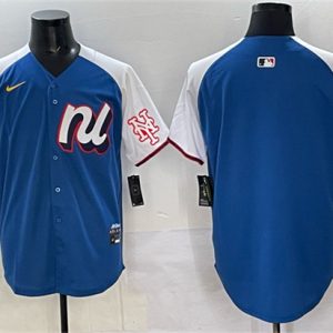 National League New York Mets Blank Blue Alternate 2025 All-Star Edition Limited Stitched Jersey