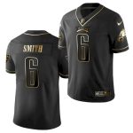 Philadelphia Eagles #6 DeVonta Smith Black Golden Edition Limited Stitched Jersey