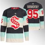 Seattle Kraken #95 Andre Burakovsky Deep Sea Blue 2024 Winter Classic Primegreen Stitched Jersey