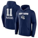 Dallas Cowboys #11 Micah Parsons Navy Team Wordmark Player Name Number Pullover Hoodie