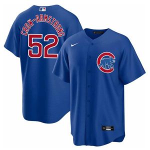 Chicago Cubs #52 Pete Crow-Armstrong Blue 2024 Cool Base Stitched Jersey