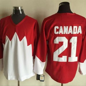Olympic CA. #21 Canada Red White 1972 Commemorative CCM Stitched Jersey