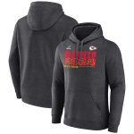 Kansas City Chiefs Charcoal 2024 Playoffs Pullover Hoodie