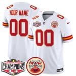 Kansas City Chiefs Custom White F.U.S.E. 2024 AFC West Division Champions Vapor Limited Stitched Jersey