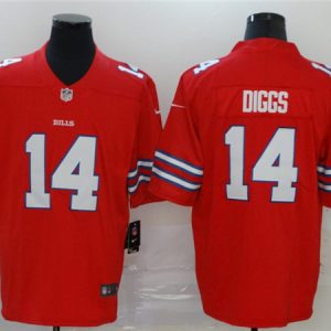 Buffalo Bills #14 Stefon Diggs Red Vapor Stitched Jersey