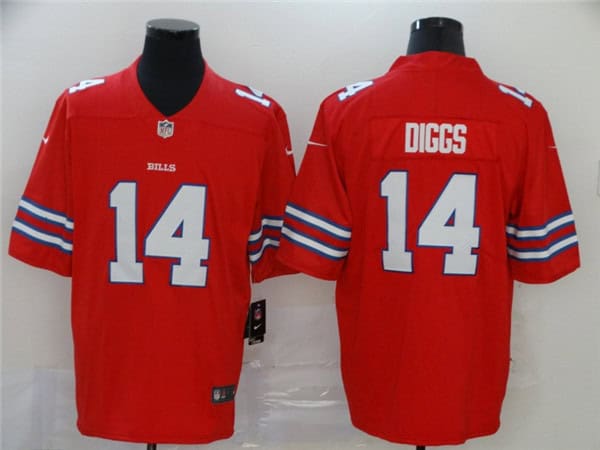 Buffalo Bills #14 Stefon Diggs Red Vapor Stitched Jersey