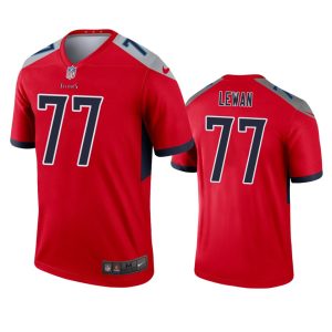 Tennessee Titans #77 Taylor Lewan Red Inverted Legend Jersey