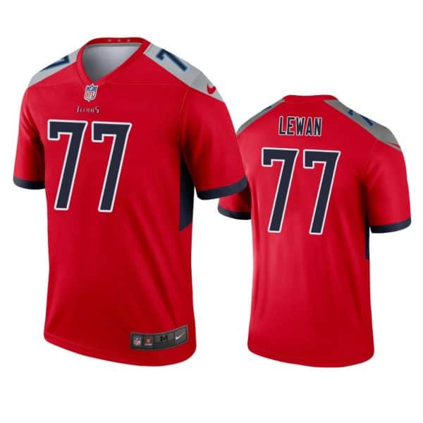 Tennessee Titans #77 Taylor Lewan Red Inverted Legend Jersey