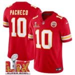 Kansas City Chiefs #10 Isiah Pacheco Red 2025 F.U.S.E. Super Bowl LIX Patch Vapor Untouchable Limited Stitched Jersey
