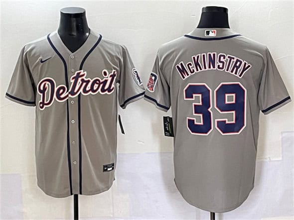Detroit Tigers #39 Zach McKinstry Gray Cool Base Stitched Jersey