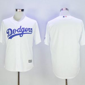 Dodgers Blank White New Cool Base Stitched Jersey