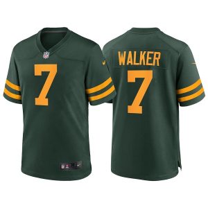 Green Bay Packers #7 Quay Walker Green Stitched Football Jersey