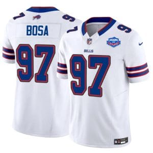 Buffalo Bills #97 Joey Bosa White 2025 F.U.S.E. With Farewell Patch Vapor Untouchable Limited Stitched Jersey