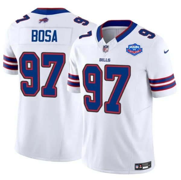 Buffalo Bills #97 Joey Bosa White 2025 F.U.S.E. With Farewell Patch Vapor Untouchable Limited Stitched Jersey