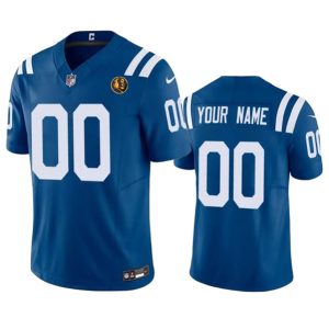 Indianapolis Colts Custom Blue 2023 F.U.S.E. With John Madden Patch Vapor Limited Stitched Jersey