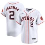 Houston Astros #2 Alex Bregman White 2024 Home Limited Stitched Jersey