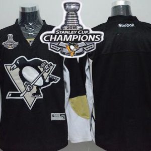 Penguins Blank Black 2016 Stanley Cup Champions Stitched Jersey