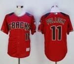 Diamondbacks #11 A. J. Pollock Red Brick New Cool Base Stitched Jersey