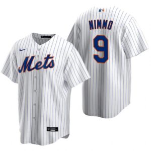 New York Mets #9 Brandon Nimmo White Cool Base Stitched Jersey