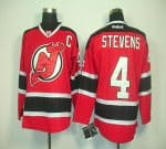 Devils #4 Scott Stevens Red Home Stitched Jersey